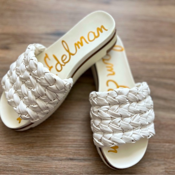 Sam Edelman ainslie white nappa sandals. Size 6 - Picture 2 of 8